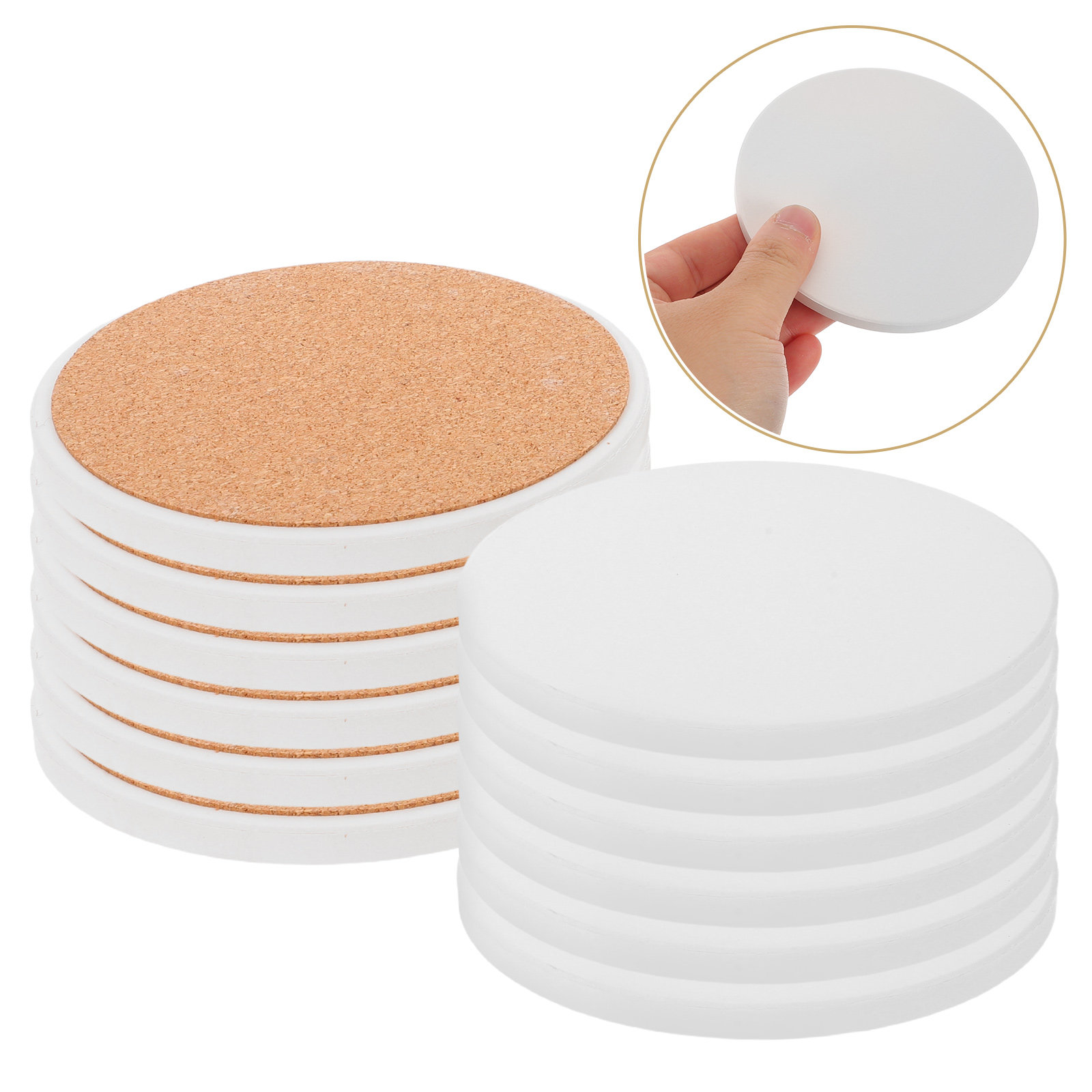 Ceramic Tile Blank - 12 adet süblimasyon bardak altlıkları boş