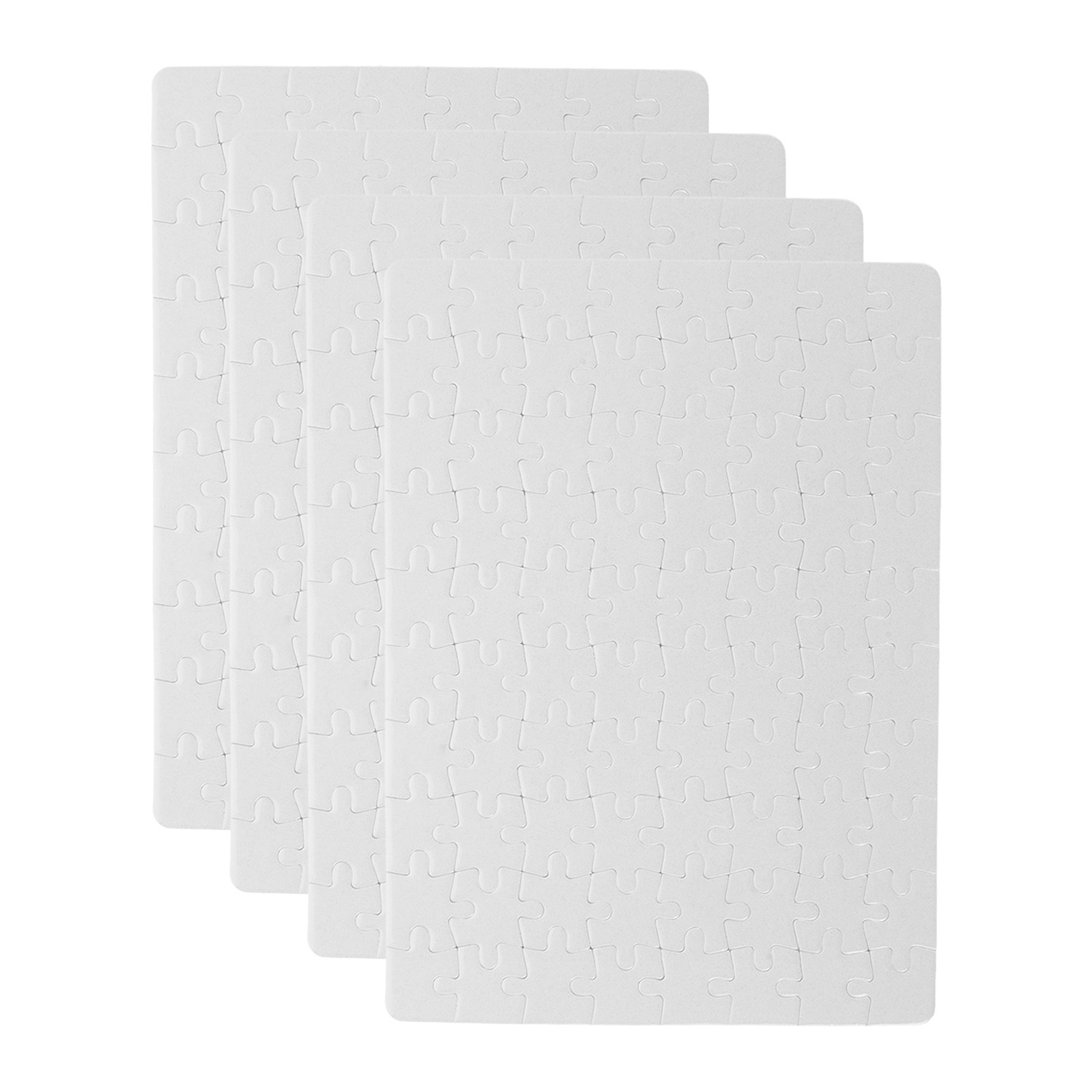 Puzzle Blank White - 4 Adet Beyaz Sublimasyon Baskıya Uygun