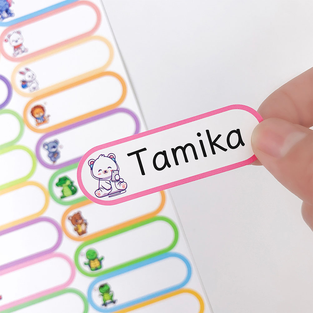 Water Bottle Blank - 10 sayfa yazılabilir isim etiketi çıkartmaları