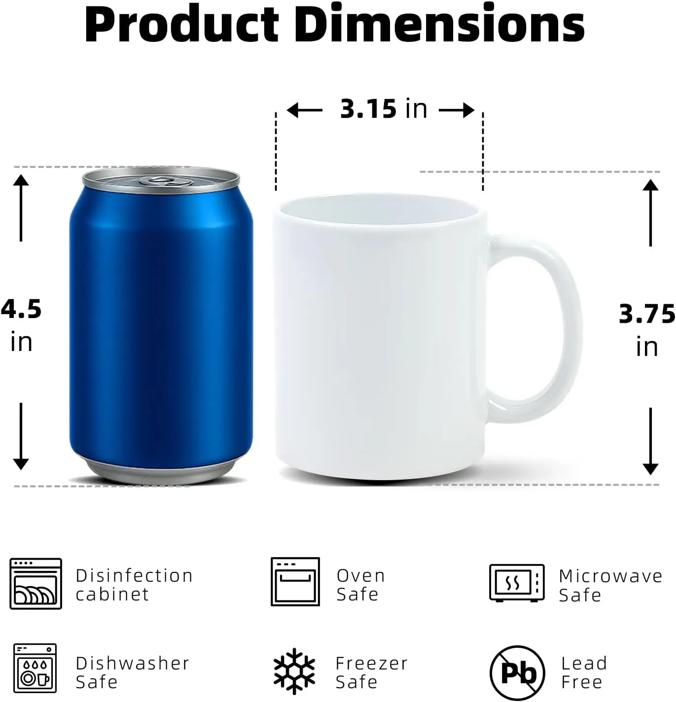 Süblimasyon Kupalar 11 oz, Süb - Sublimation Mug White incelemesi ve fiyatı