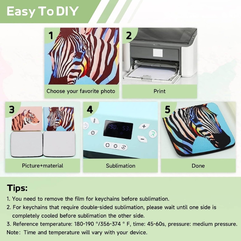 Kalp anahtarlık seti boş MDF s - Mouse Pad Blank Sublimation incelemesi ve fiyatı