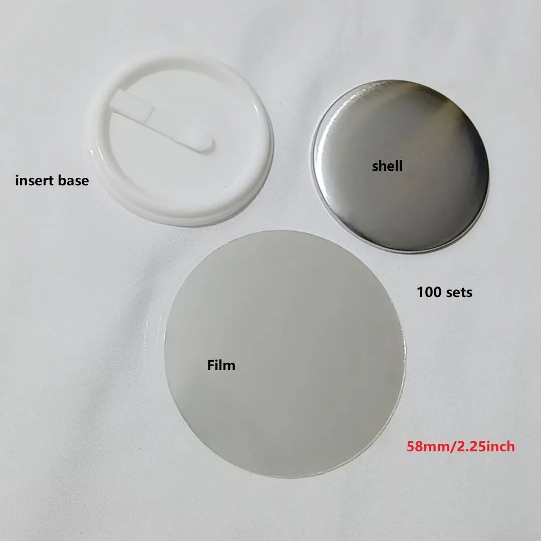 100 adet 58mm 2.25 inç Düğme r - Button Badge Blank incelemesi ve fiyatı