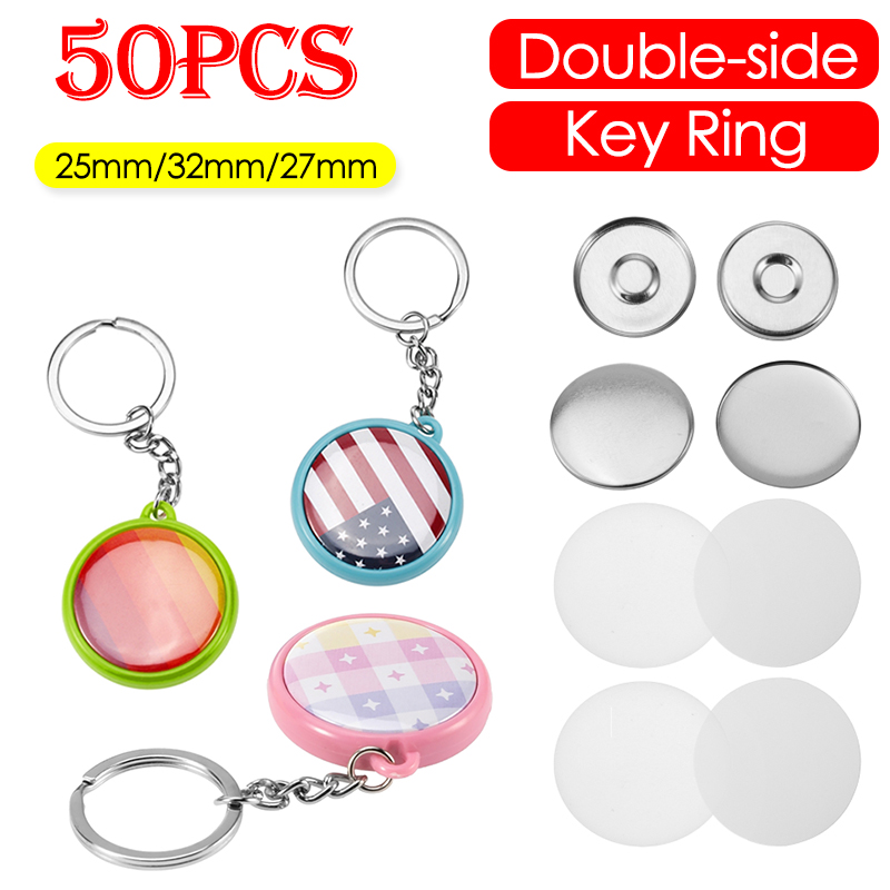50 adet/takım 25mm 32mm 37mm Ç - Button Badge Blank incelemesi ve fiyatı