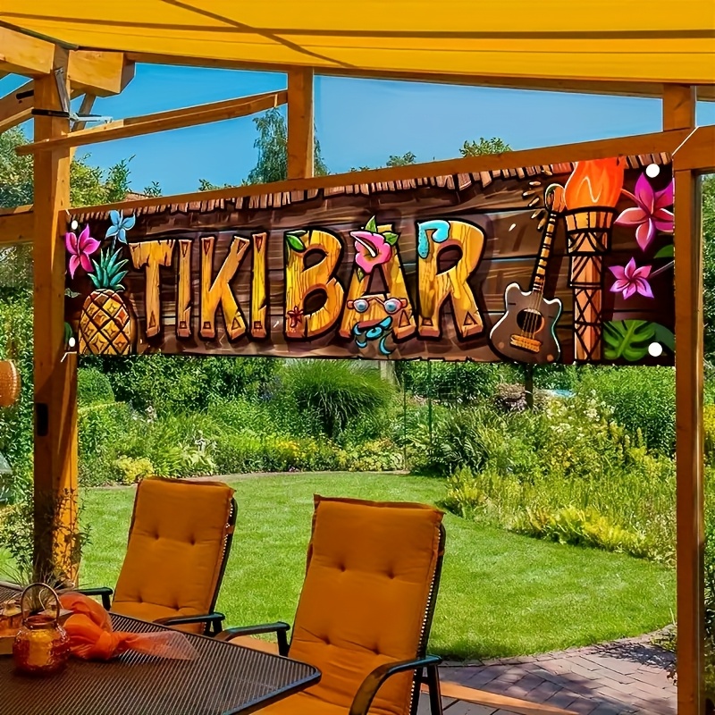 Tiki Bar Banner Tropikal Hawai - Yard Sign Blank incelemesi ve fiyatı