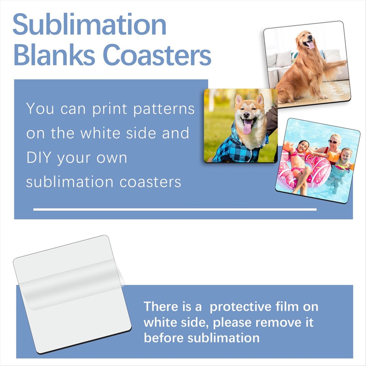 ABYA 30 Adet Sublimasyon Kare  - Coaster Sublimation Blank incelemesi ve fiyatı