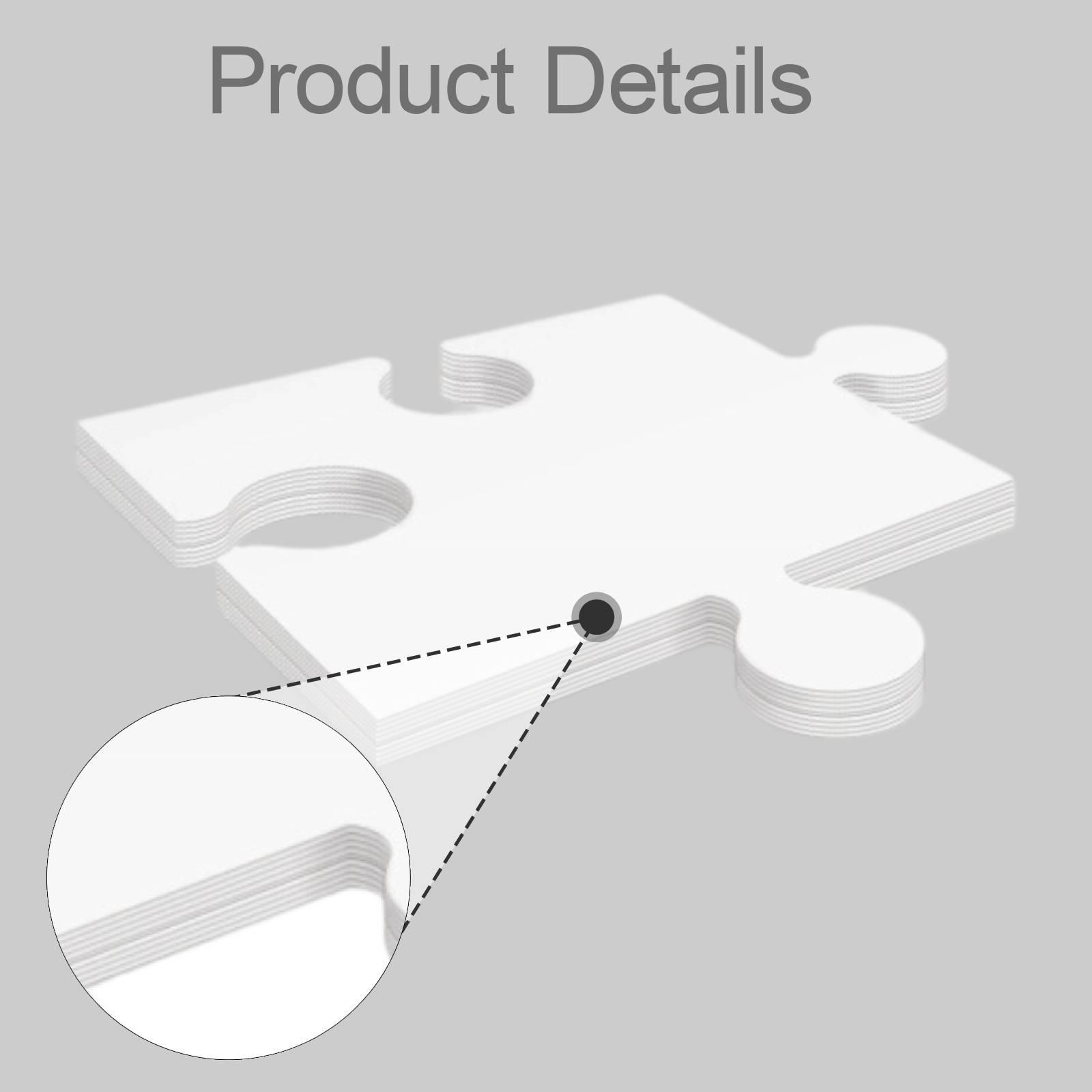 24 Adet Beyaz Karton Boş Yapbo - Puzzle Blank White incelemesi ve fiyatı