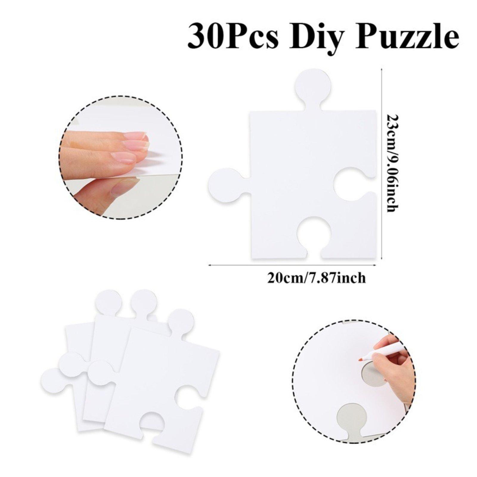 DIY Yapboz Kartları Boş Beyaz  - Puzzle Blank White incelemesi ve fiyatı