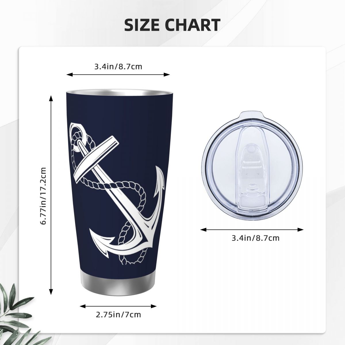 Anchor Denizci Beyaz ve Lacive - Tumbler 20Oz White incelemesi ve fiyatı